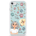 Dog And Human Cartoon New Style - Personalized Phone Case