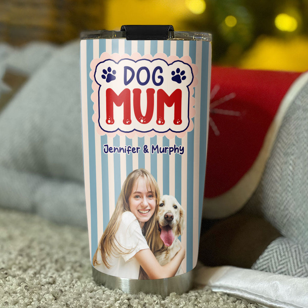 Custom Photo Christmas Birthday Gifts For Dog Mom, Dog Lovers • Let Us Spend Days Together Photo - Personalized Tumbler