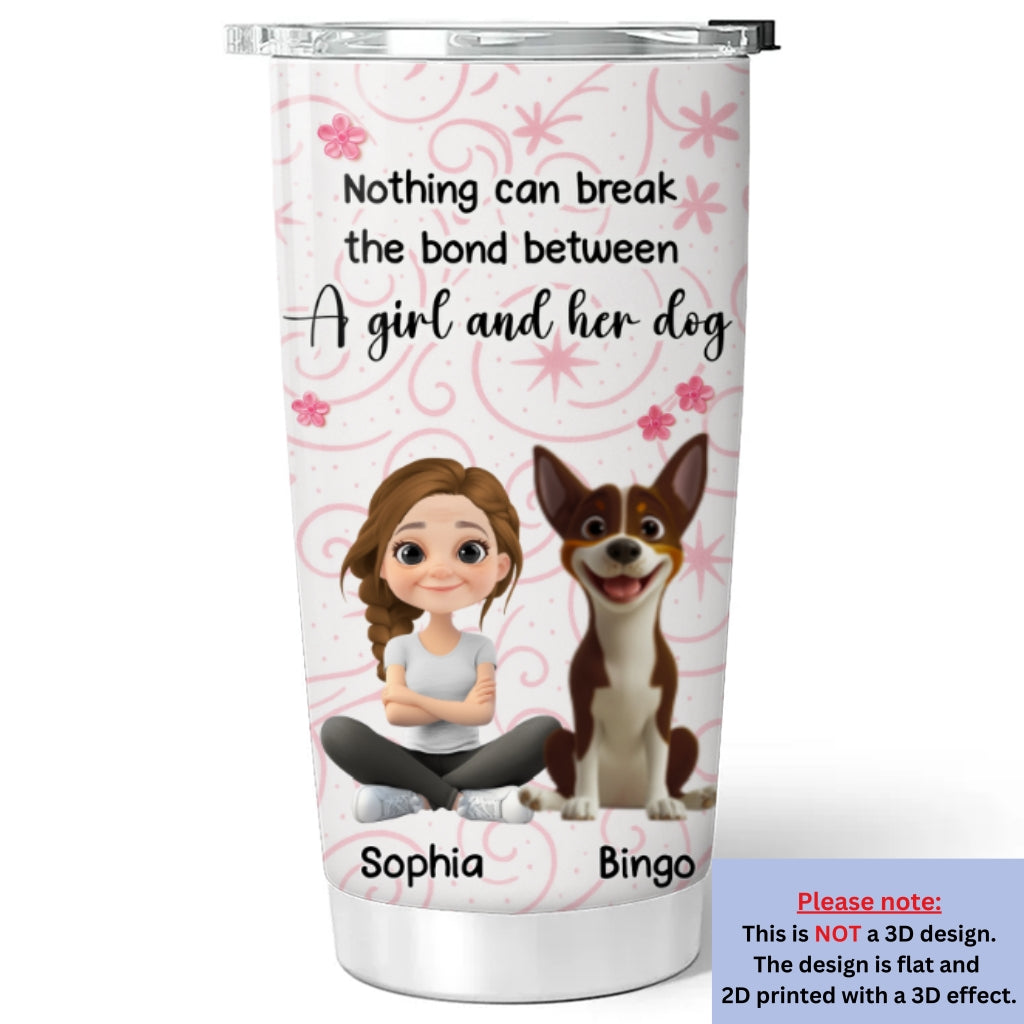 Custom Christmas Birthday Gifts For Dog Mom, Dog Lovers • Girls Are In Love With Dogs - Personalized Tumbler