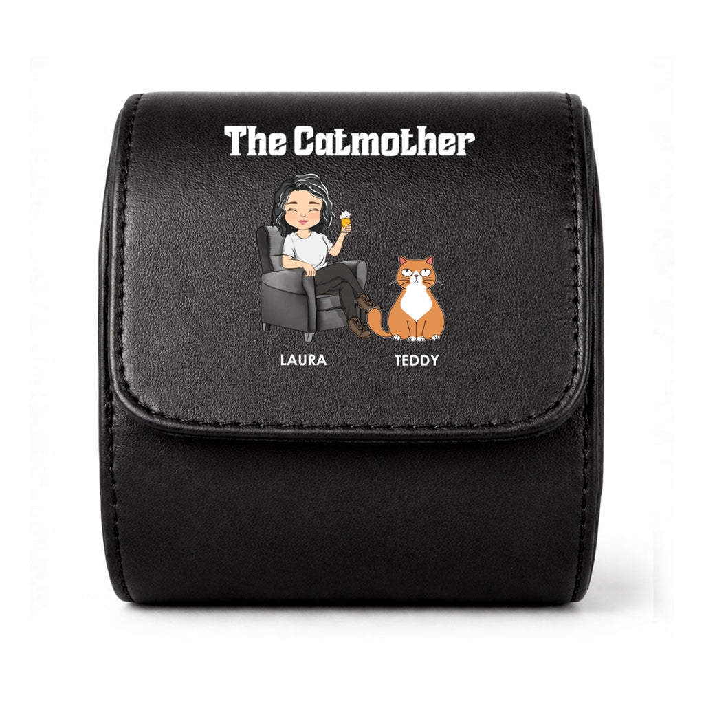 The Catmother - Personalized Leather Watch Case