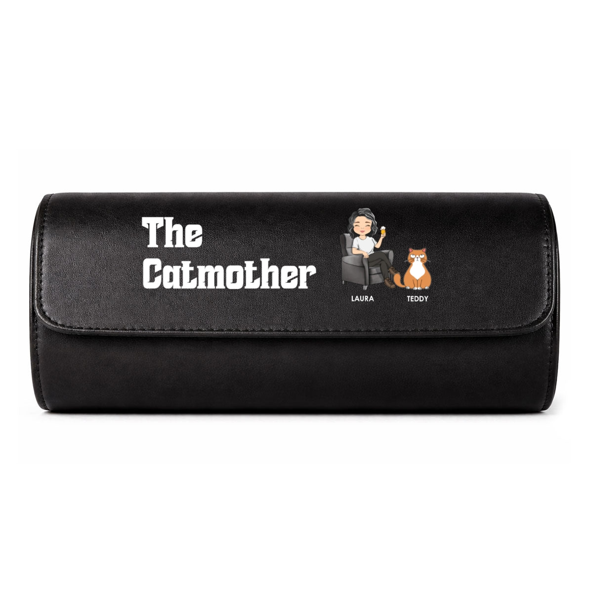The Catmother - Personalized Leather Watch Case