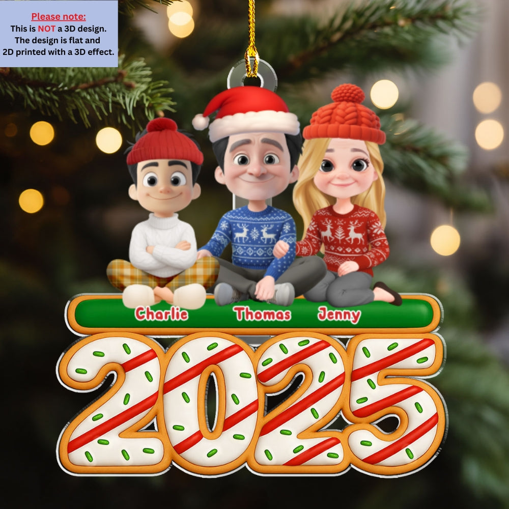 Custom Christmas Decor Home Birthday Gifts For Dog Lovers • We And Our Kids Tree Cake - Personalized Acrylic Ornament