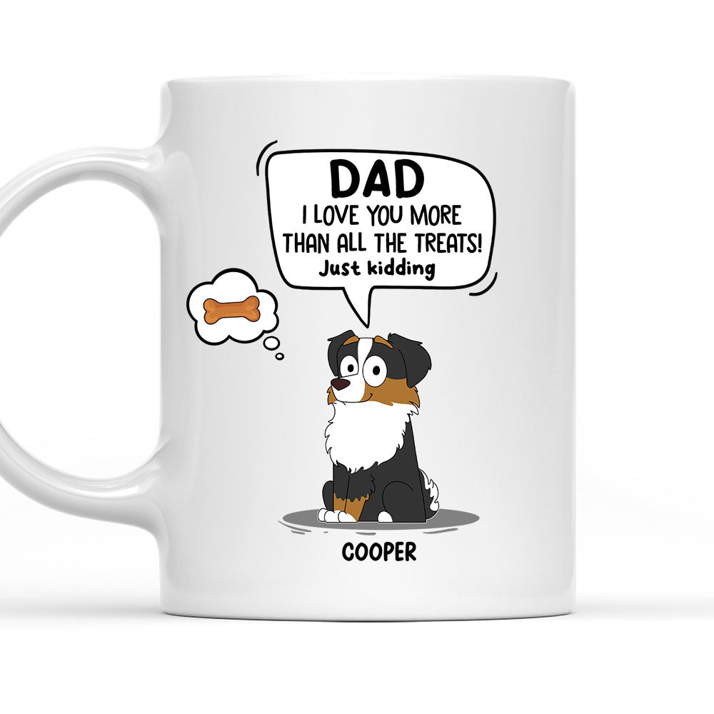 Custom Christmas Birthday Gifts For Dog Dad, Dog Lovers • Just Kidding - Personalized Coffee Mug