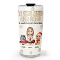 Custom Christmas Birthday Gifts For Pet Mom, Pet Lovers • A Girl And Her Cat Ver Pearl - Personalized 3D Inflated Effect Tumbler