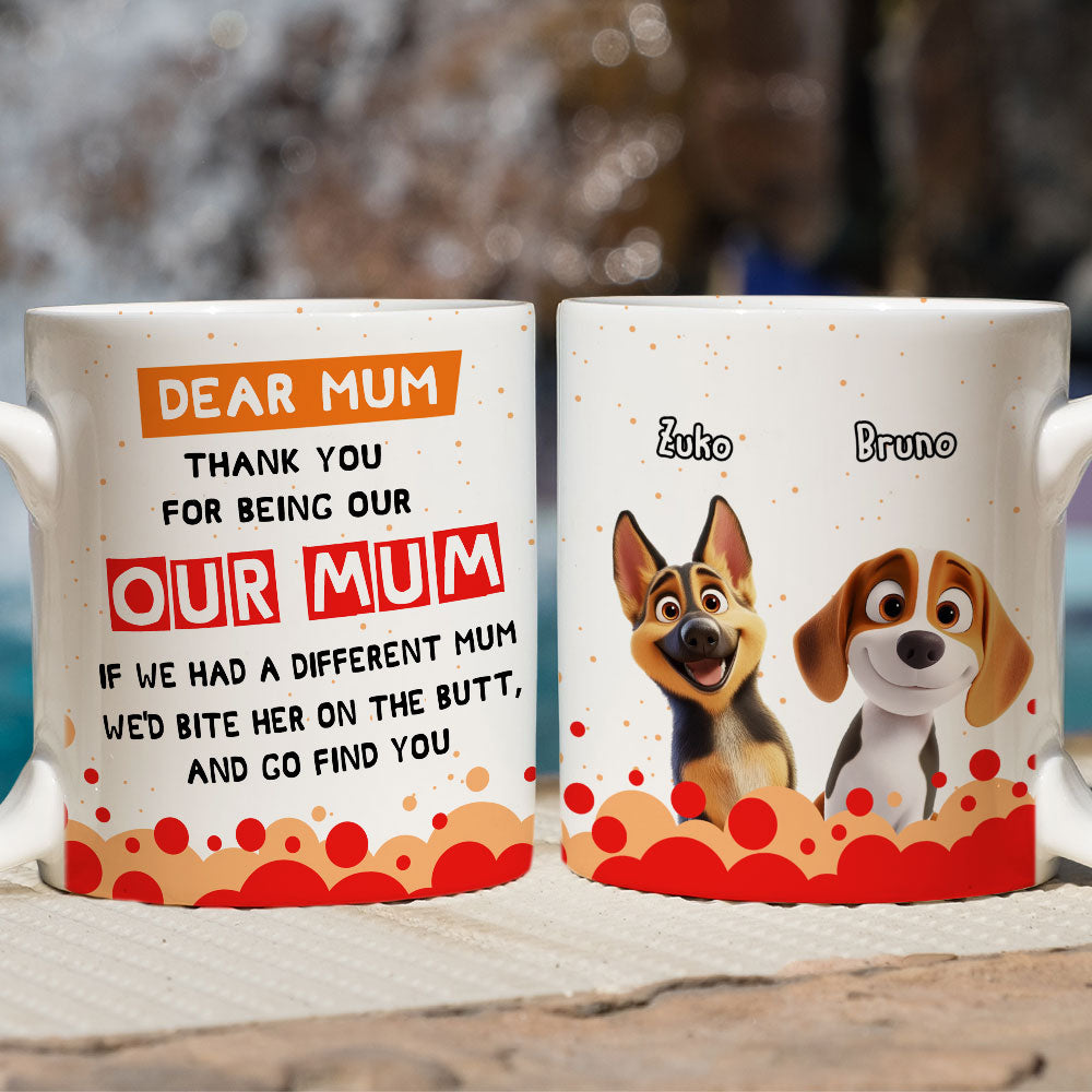 Custom Mother's day Birthday Gifts For Dog Mom, Dog Lovers • I Wil Go Find You Anywhere Mom - Personalized Coffee Mug