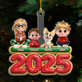 Custom Christmas Decor Home Birthday Gifts For Dog Lovers • My Kids Is Here - Personalized Acrylic Ornament