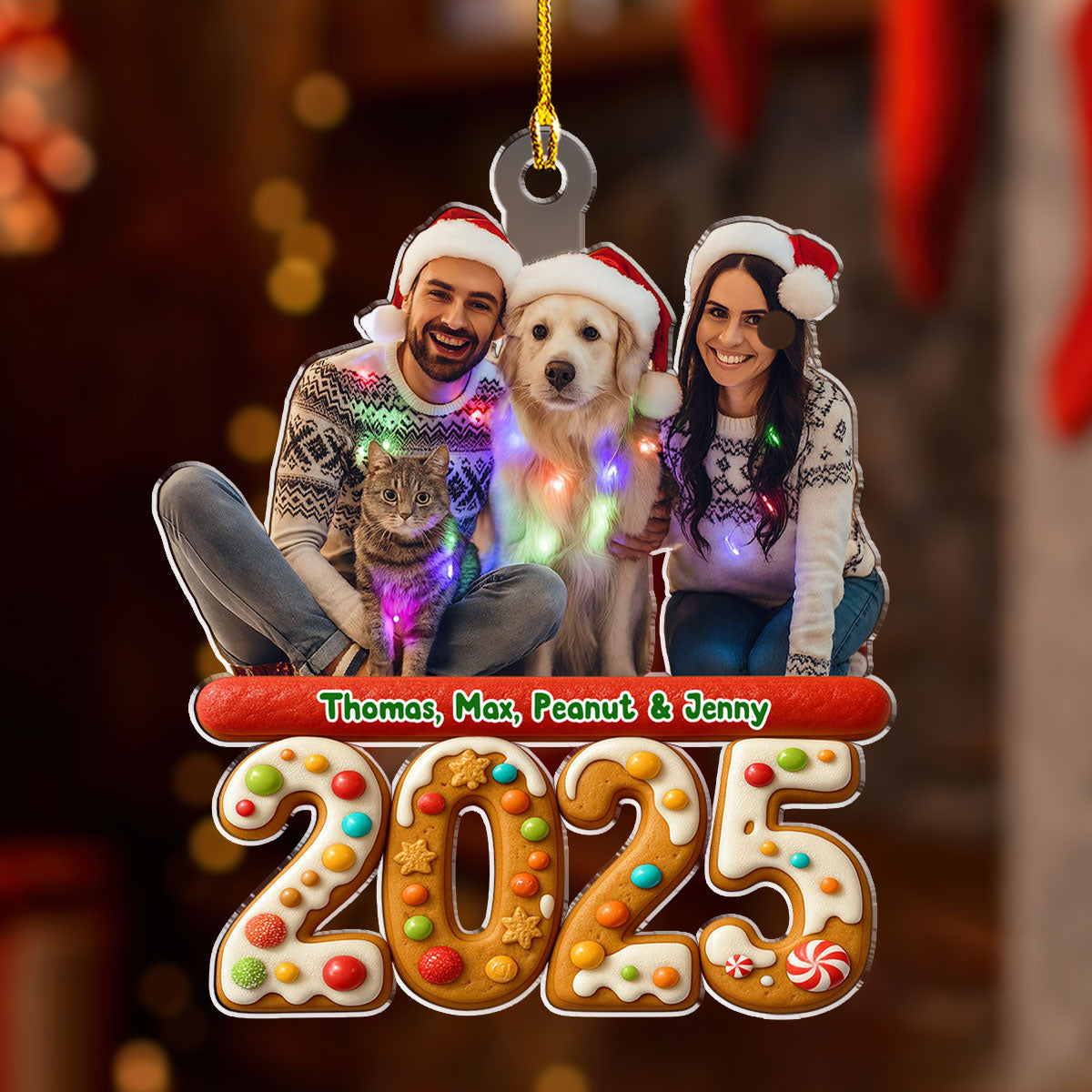 Custom Christmas Decor Home Birthday Gifts For Dog Lovers • We And Our Dog Version 3 Photo - Personalized Acrylic Ornament