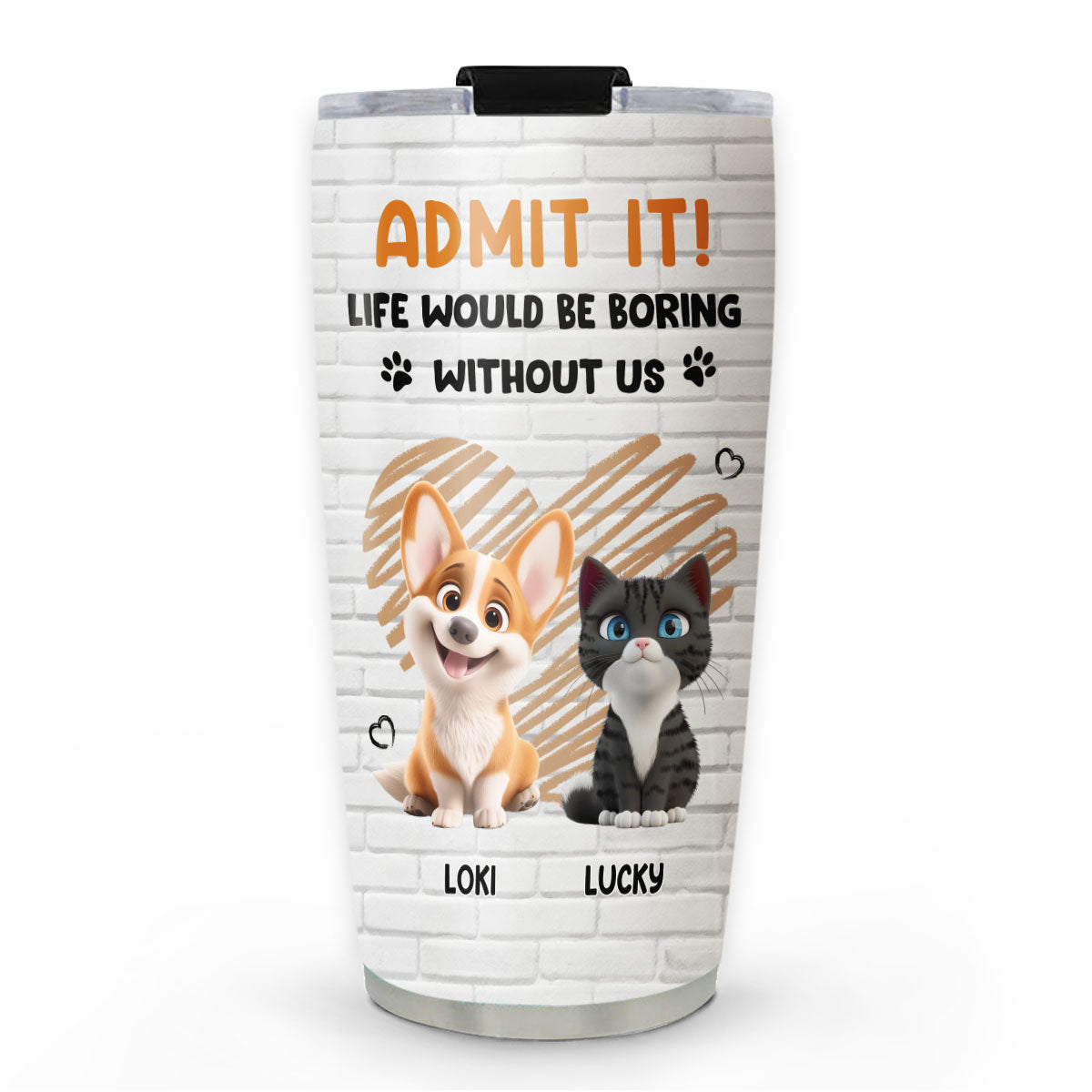 Custom Christmas Birthday Gifts For Pet Lovers • Let Me Tell You Pet - Personalized Tumbler