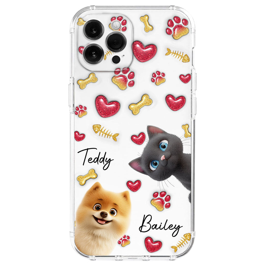 My Lovely Baby Pets - Personalized 3D Inflated Effect Phone Case