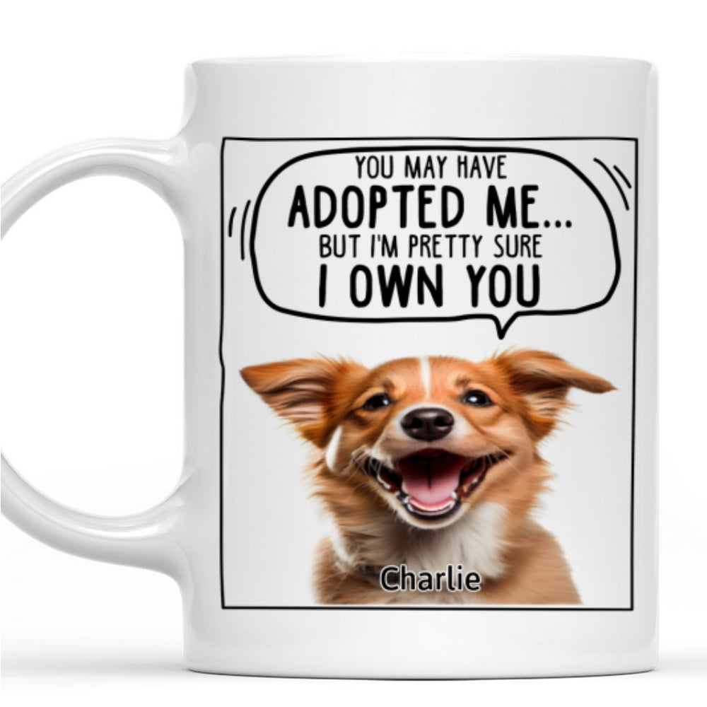 Custom Photo Christmas Birthday Gifts For Dog Lovers • We Sure We Own You Ver Pet Photo - Personalized Coffee Mug
