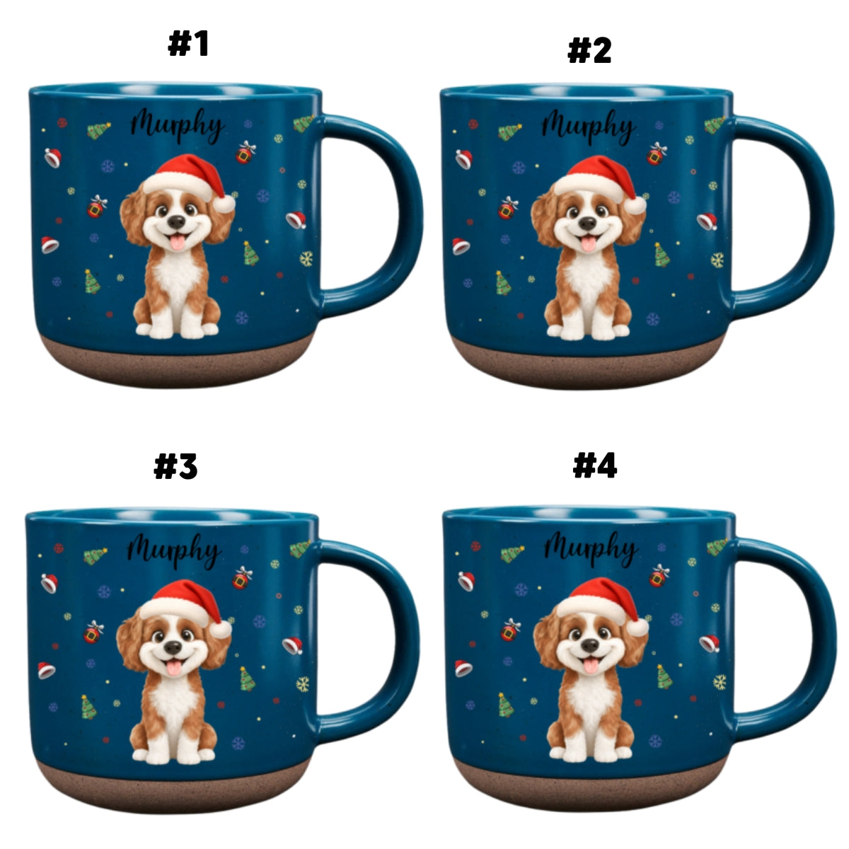 Merry Furry Christmas - Personalized Pottery Mug