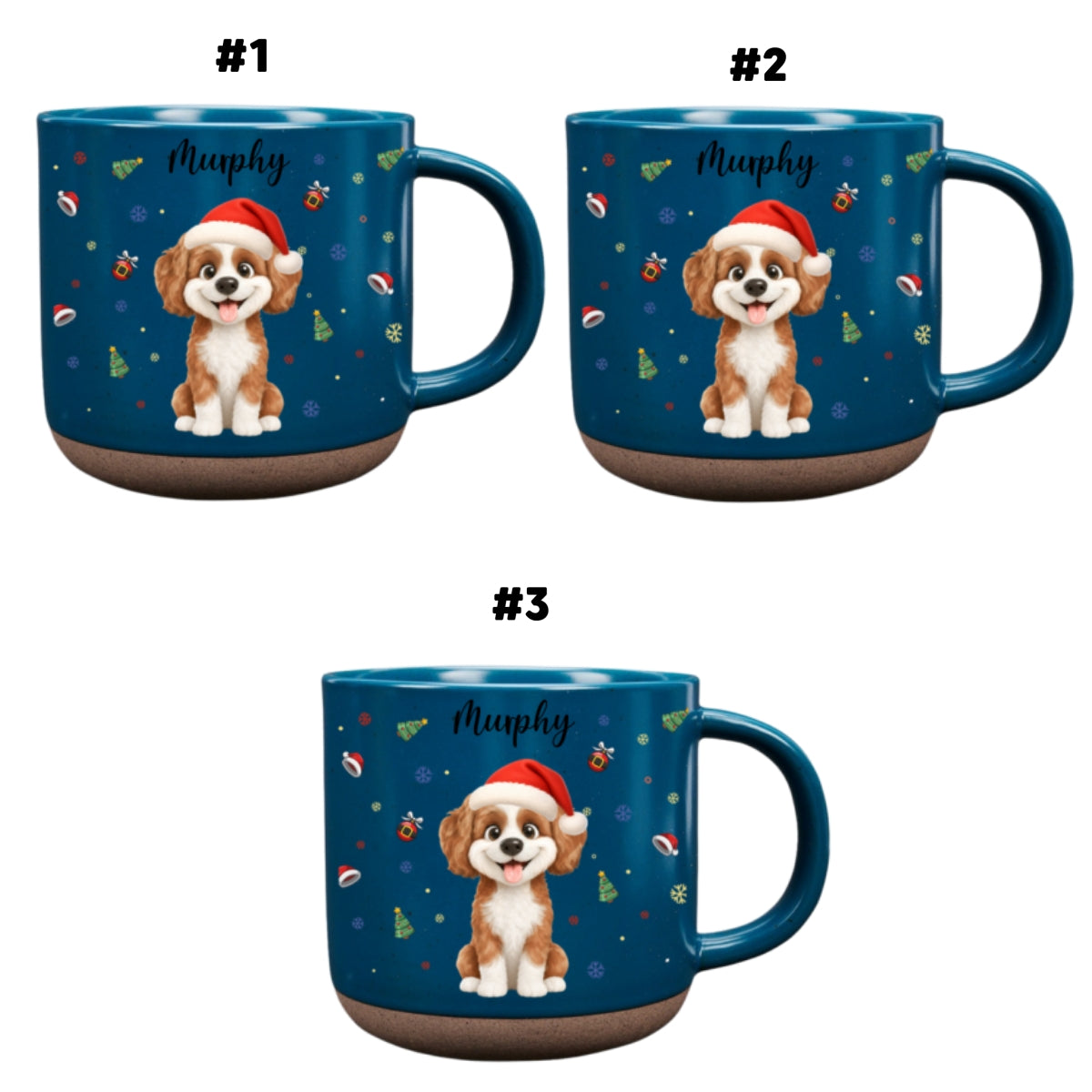Merry Furry Christmas - Personalized Pottery Mug