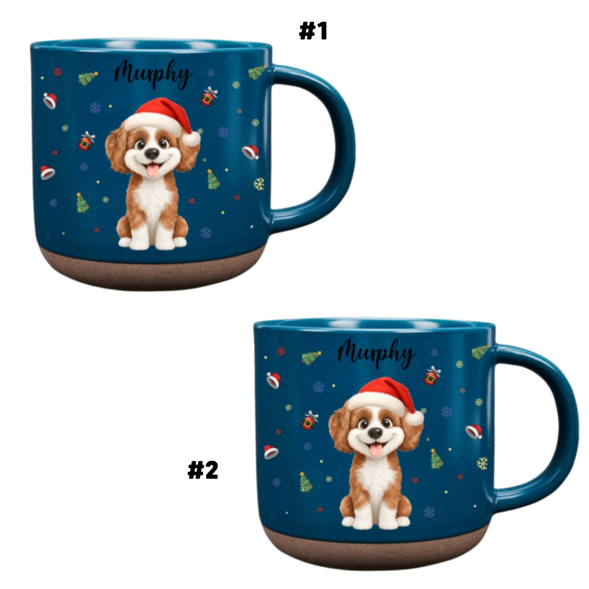 Merry Furry Christmas - Personalized Pottery Mug