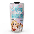 Custom Christmas Birthday Gifts For Dog Mom, Dog Lovers • Dogs Make Me Happy - Personalized 3D Effect Tumbler