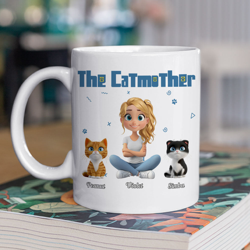 Custom Christmas Birthday Gifts For Cat Mom, Cat Lovers • I Am The Catmother - Personalized Coffee Mug