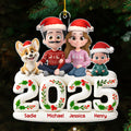 Custom Christmas Decor Home Birthday Gifts For Dog Lovers • Whole Family Hunt Rewards - Personalized 3D Effect Acrylic Ornament