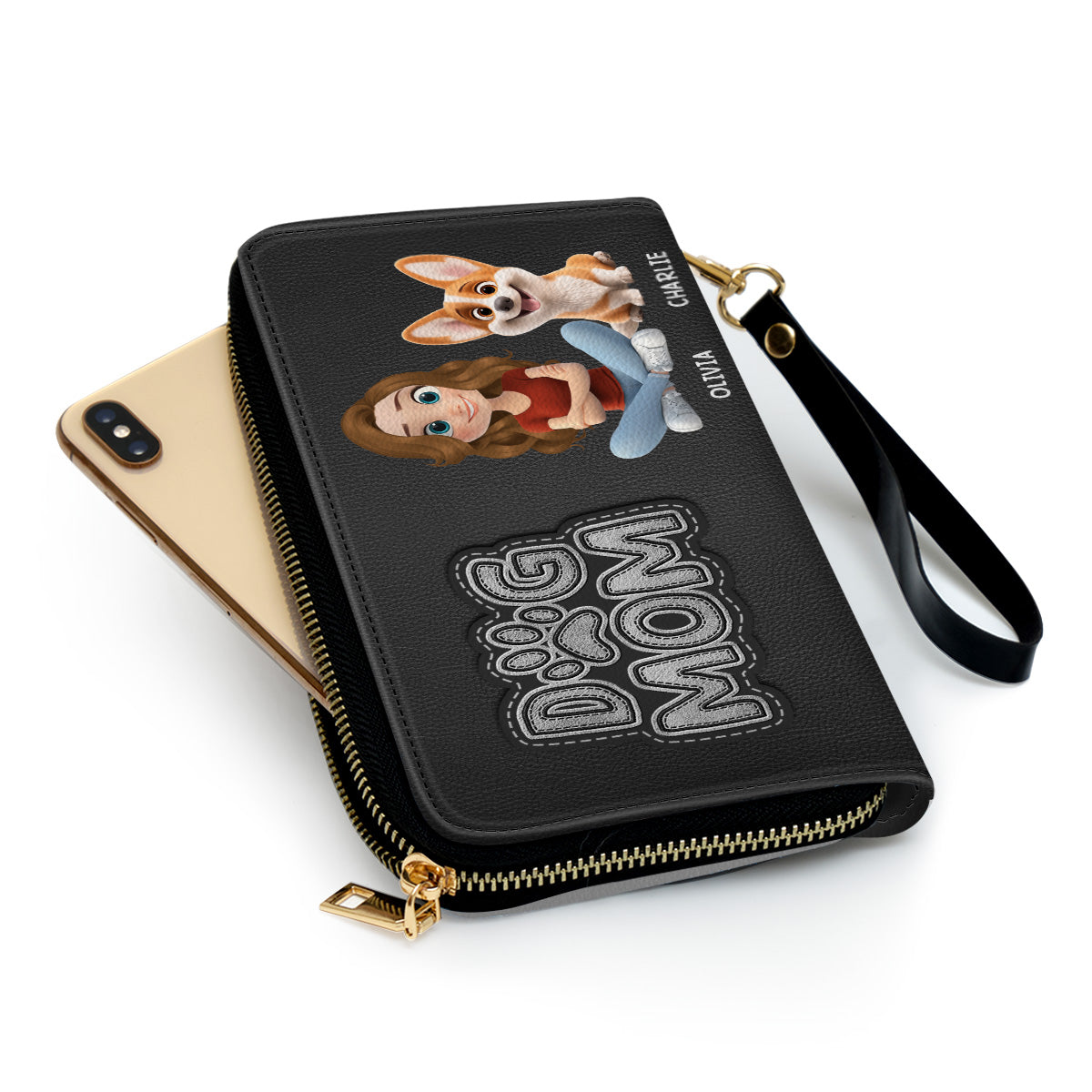 The Dog Mom - Personalized Leather Wallet