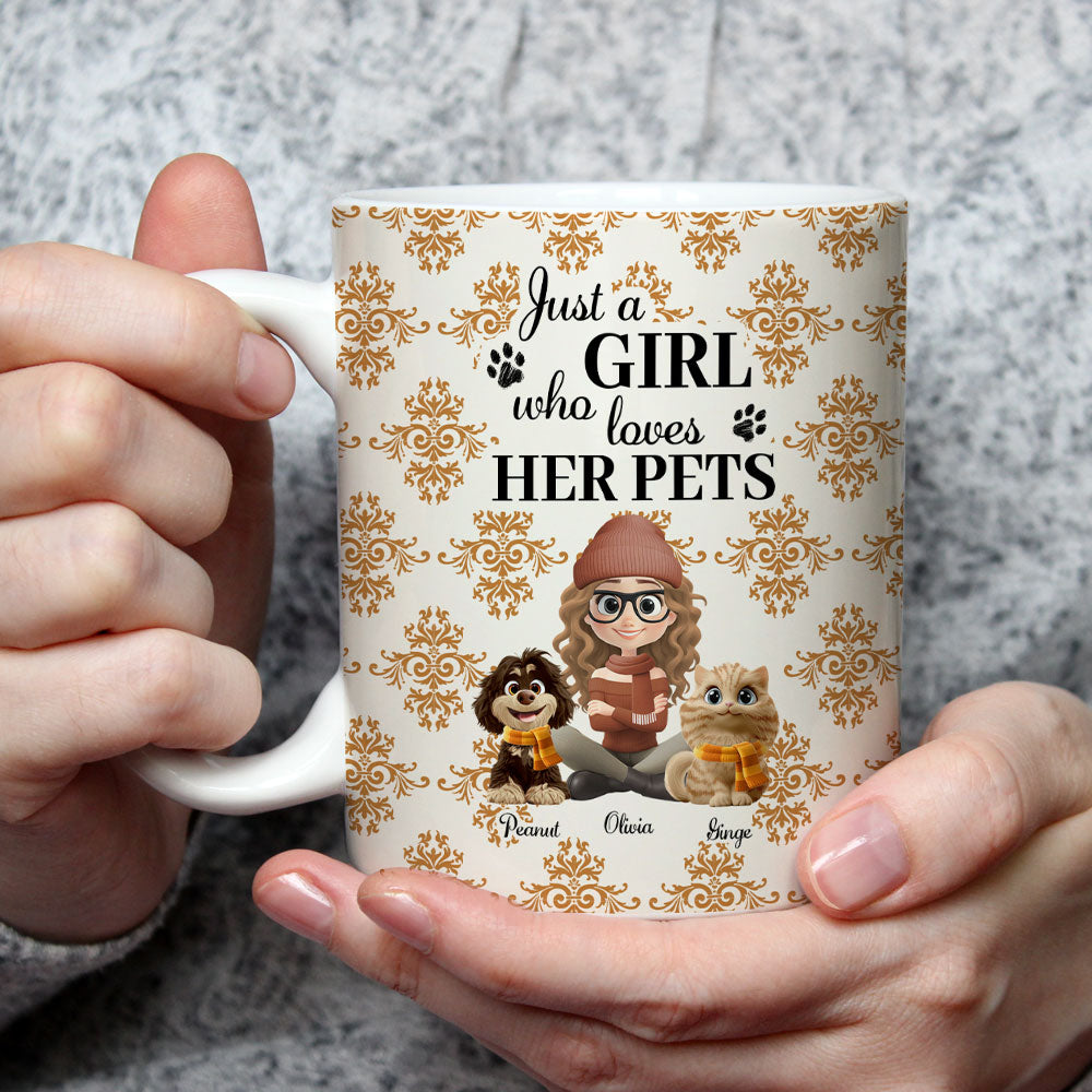 Custom Christmas Birthday Gifts For Pet Mom, Pet Lovers • Pumskin Pet Autumn - Personalized Coffee Mug