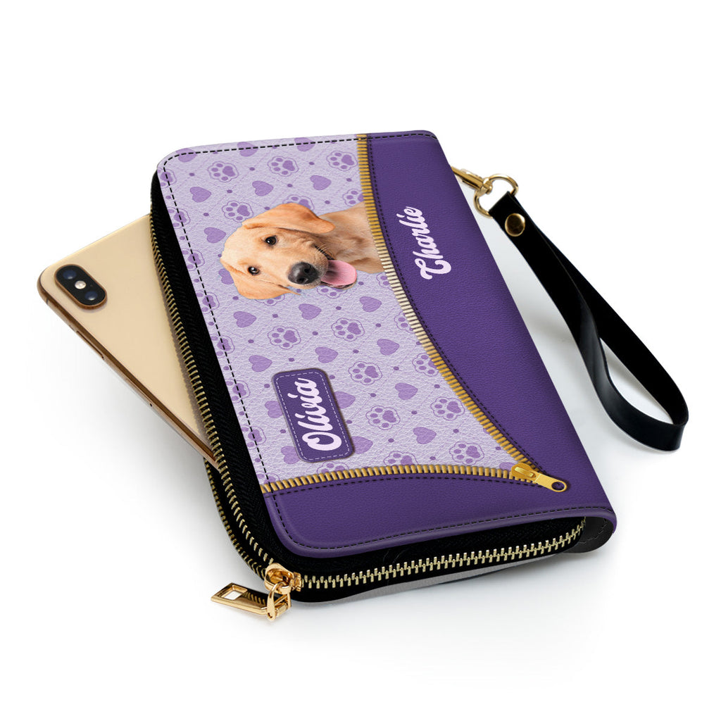 Proud Mom Photo - Personalized Leather Wallet