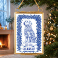 Custom Christmas Decor Home Birthday Gifts For Dog Lovers • Forever In Our Christmas Memories - Personalized Metal Frame Ornament