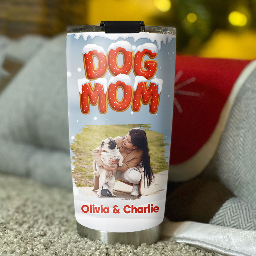 Custom Christmas Birthday Gifts For Dog Lovers •Our Unbroken Bond Photo - Personalized 3D Effect Tumbler