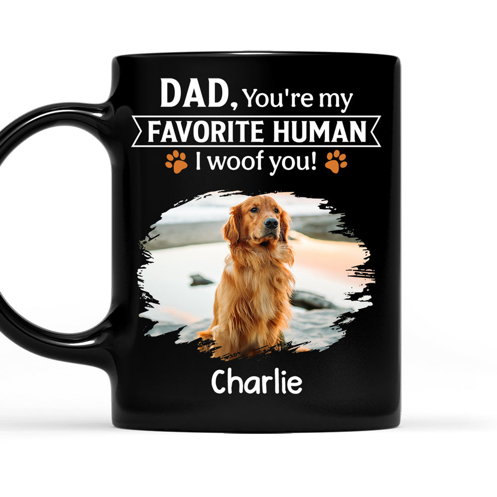 Custom Photo Christmas Birthday Gifts For Dog Lovers • Favorite Human Of Dog Butt Photo - Personalized Coffee Mug