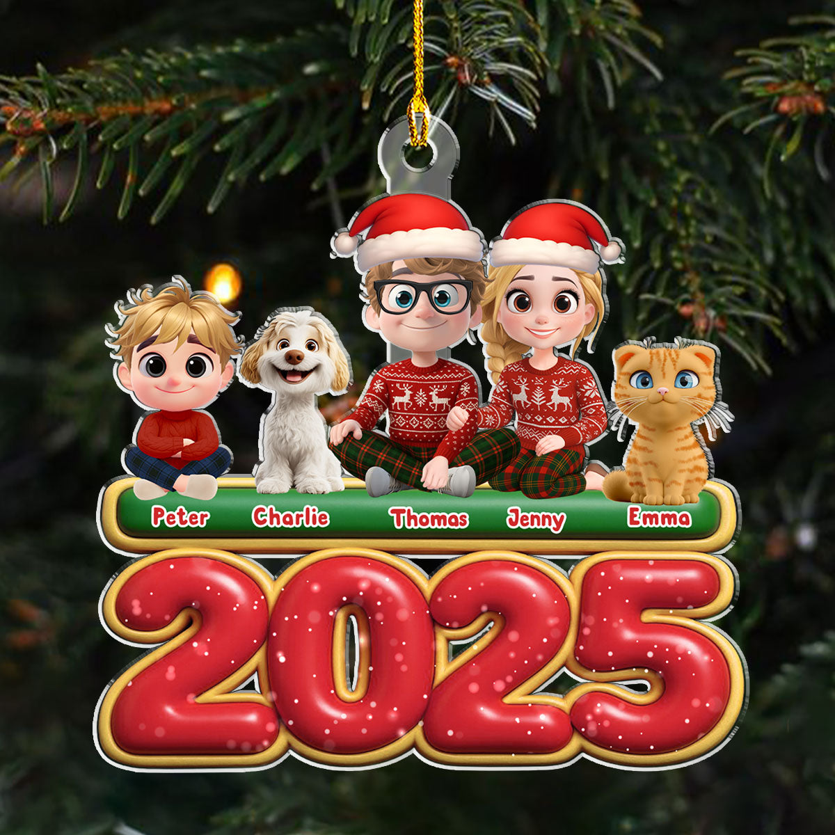 We And Our Kids Pet Version - Personalized Acrylic Ornament