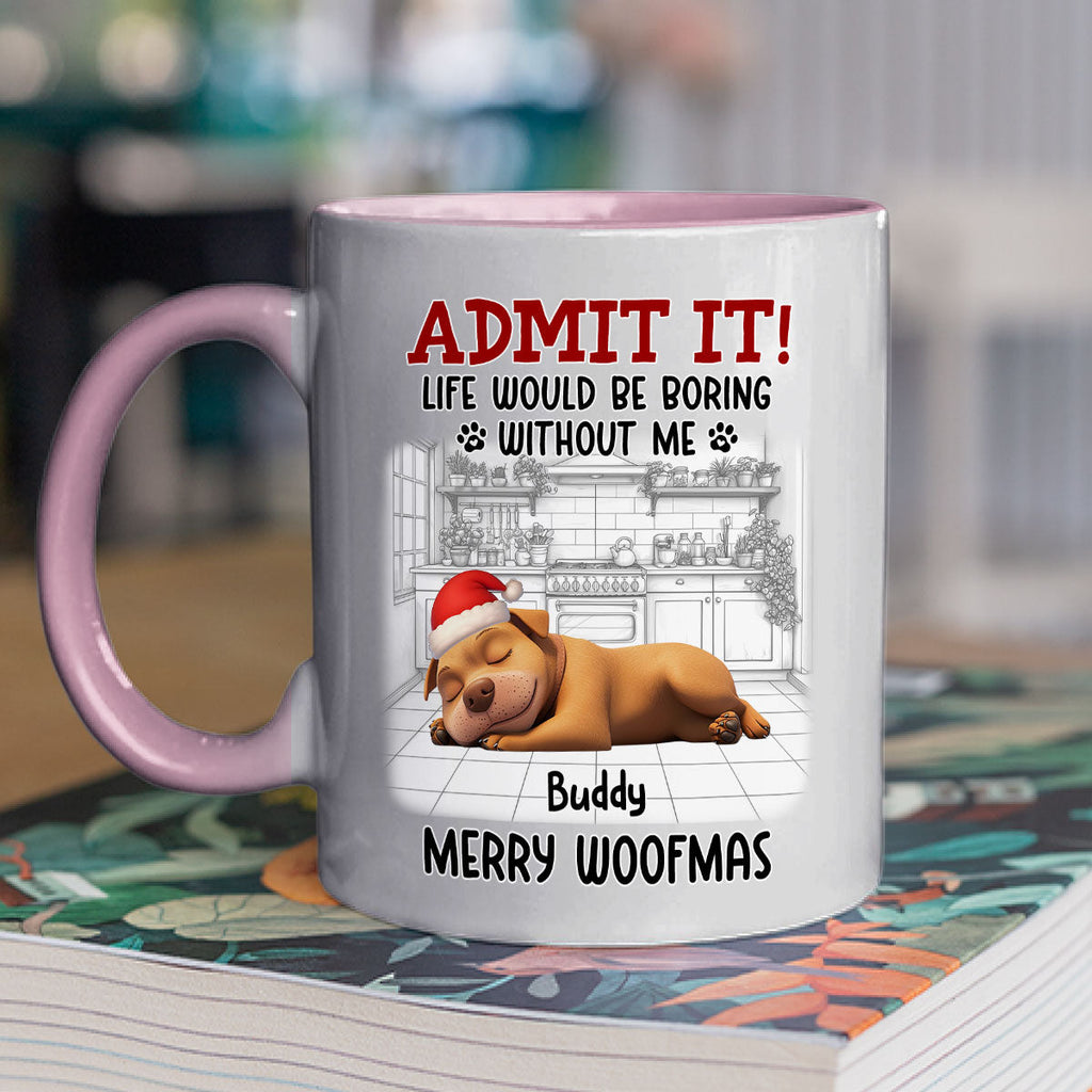 Custom Christmas Birthday Gifts For Dog Lovers • Would Be Boring Christmas - Personalized Accent Mug