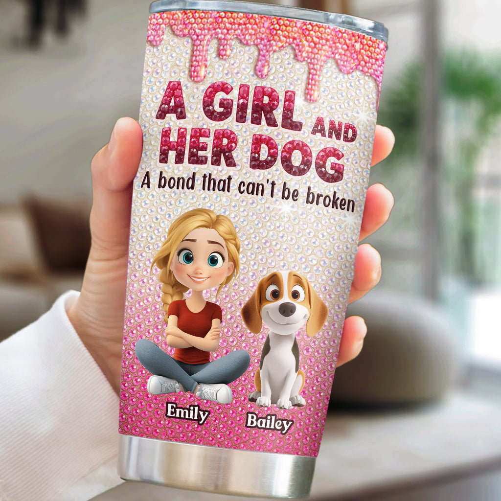 Custom Christmas Birthday Gifts For Dog Mom, Dog Lovers • Pawfect Companions - Personalized 3D Effect Tumbler